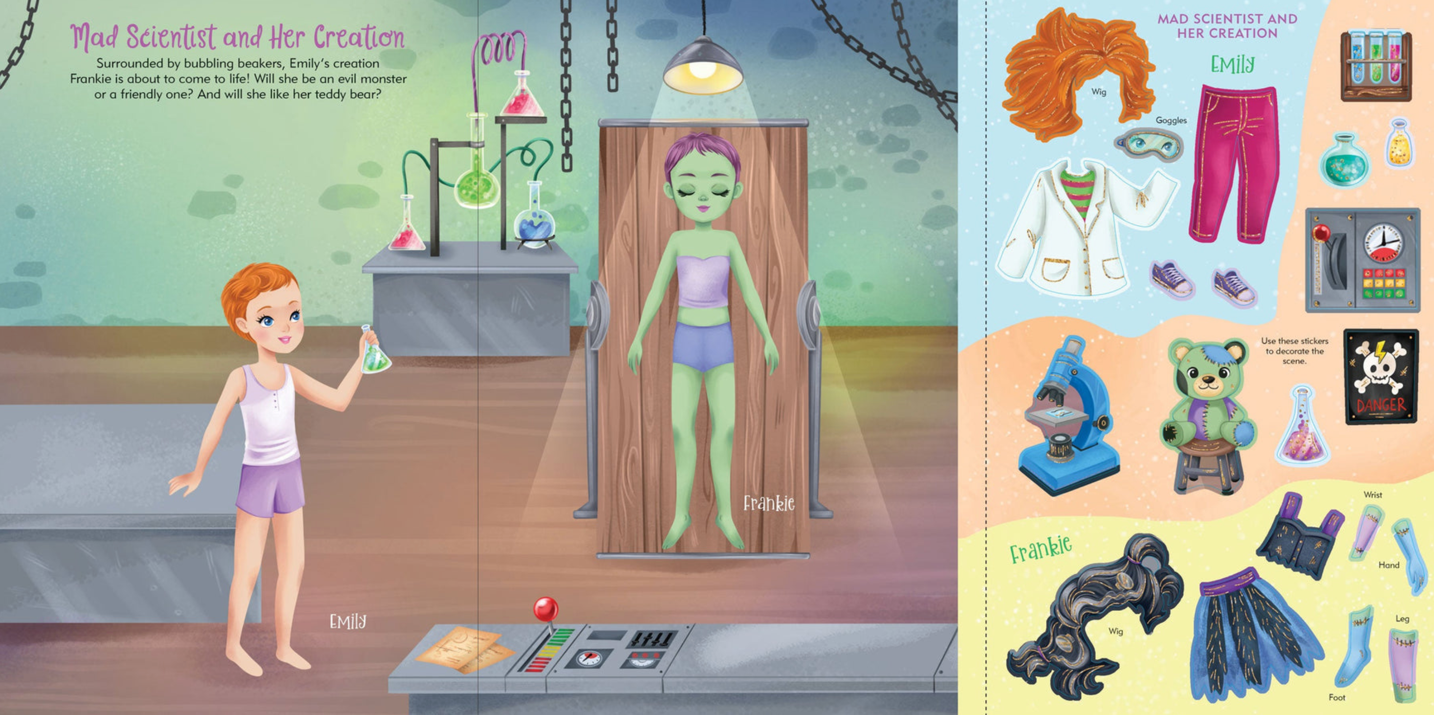 PTR Halloween Sticker Doll Dress-Up Book
