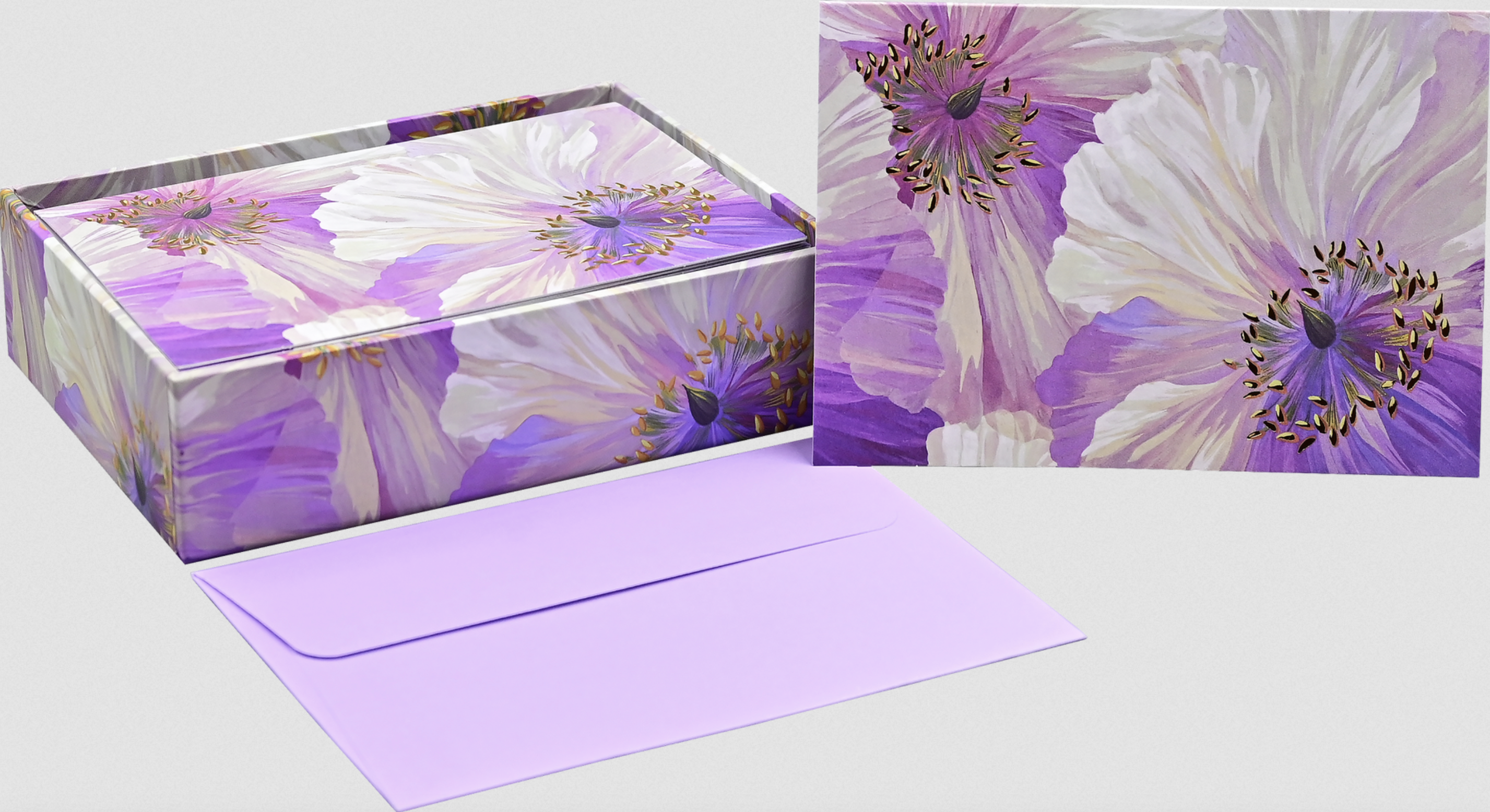 PTR Poppies in Bloom Note Cards - Boxed Set