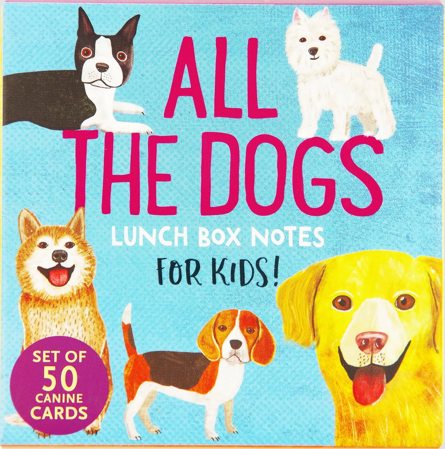 PTR All the Dogs Lunch Box Notes for Kids! (Set of 50 Cards)