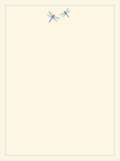 PTR Blue Dragonfly Stationery Set
