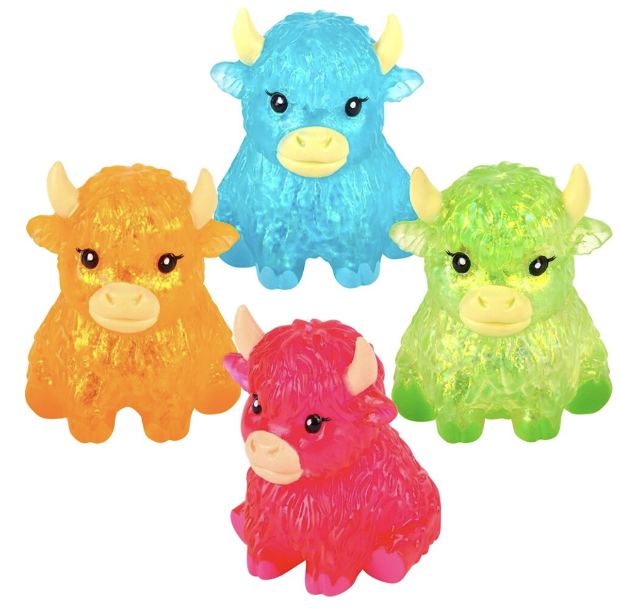 Glitter Sugar Squeeze Highland Cow (Single) - Random Color