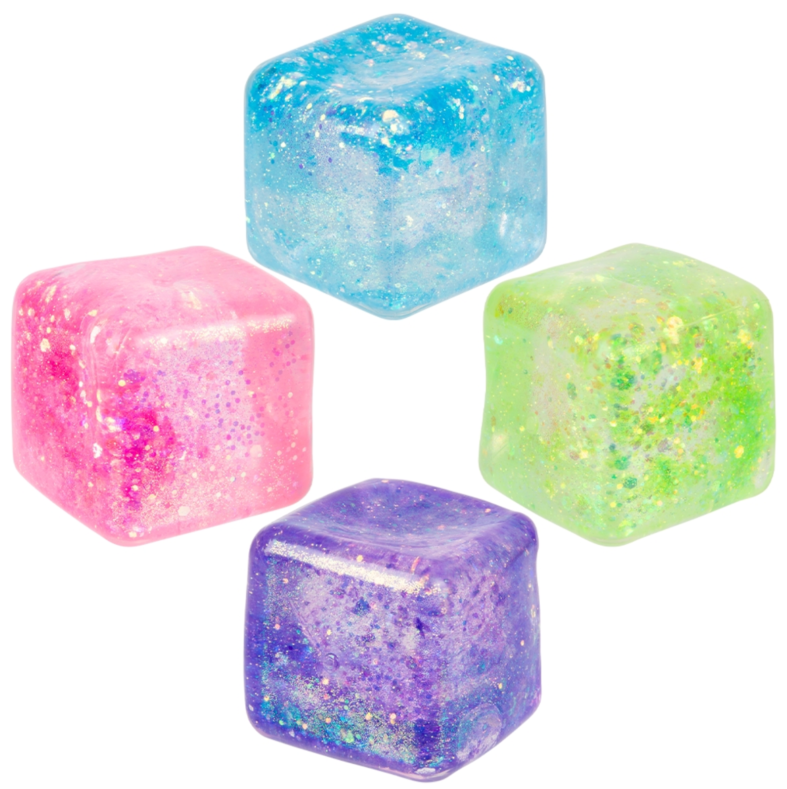 Glitter Sugar Squeeze Cube (Single) - Random Color