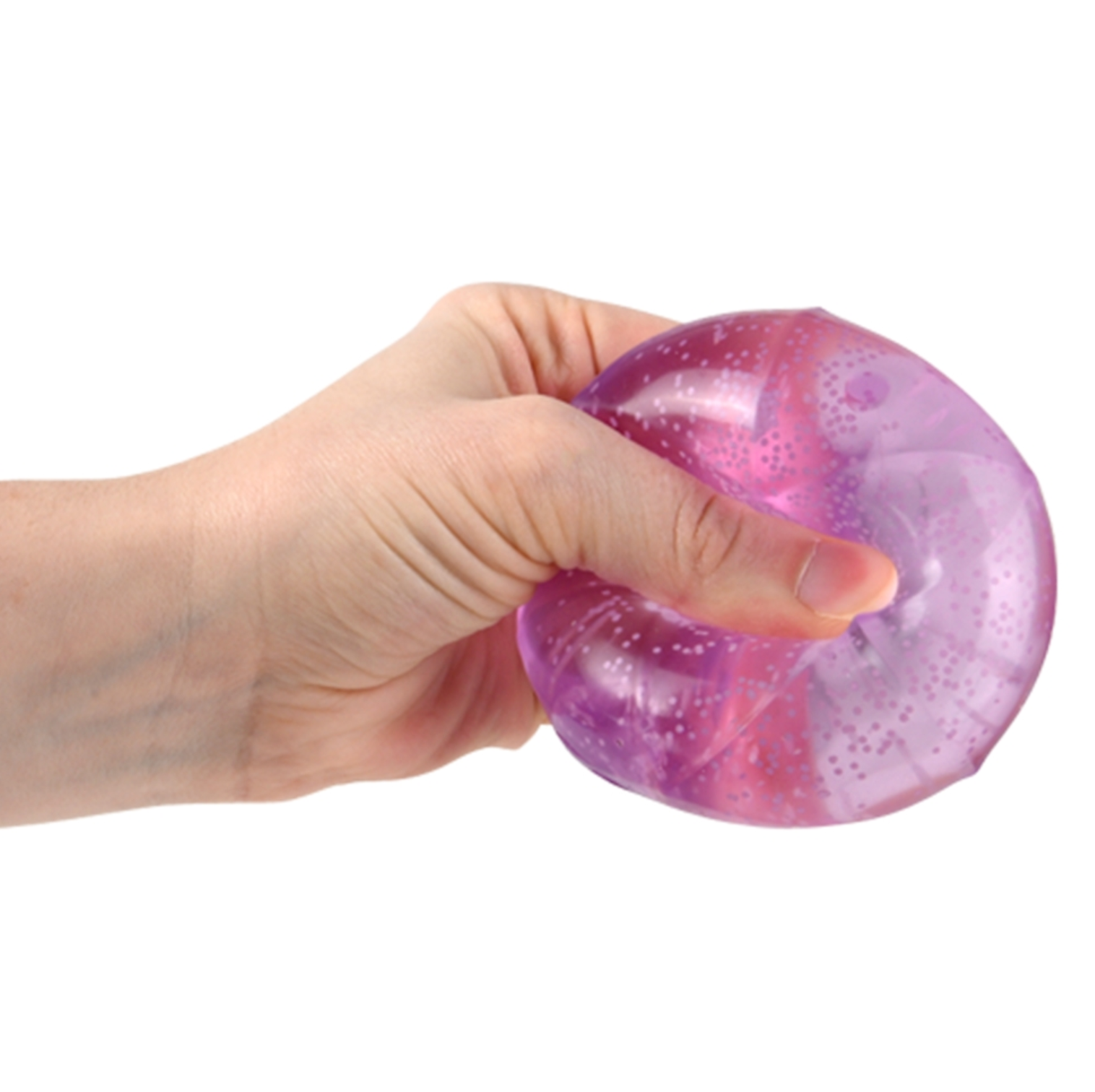 Glow In Dark Sugar Squeeze Polyhedron Ball (Single) - Random Color