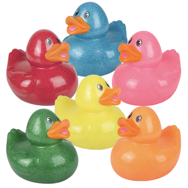 Big Glitter Rubber Duck (Single) - Random Color