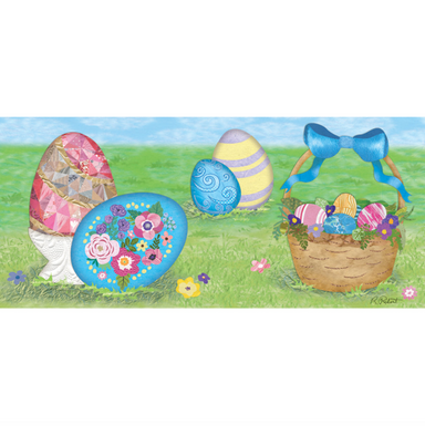Elegant Easter Eggs 40" Windsock