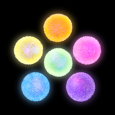 Light-Up Crystal Bouncy Ball (Single) - Random Color