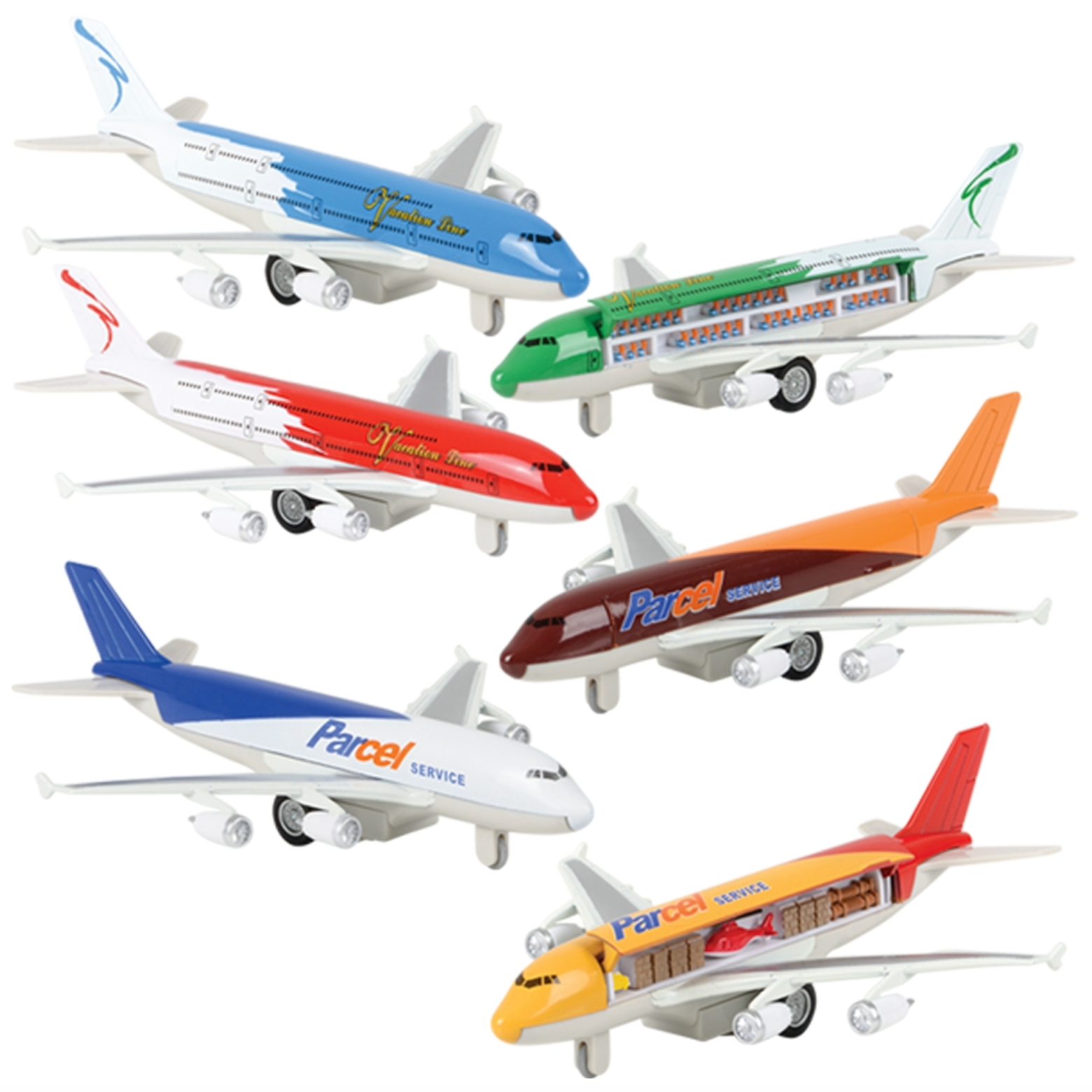 TTN Die-Cast Pull Back Super Jumbo Liner (Single) - Random Color