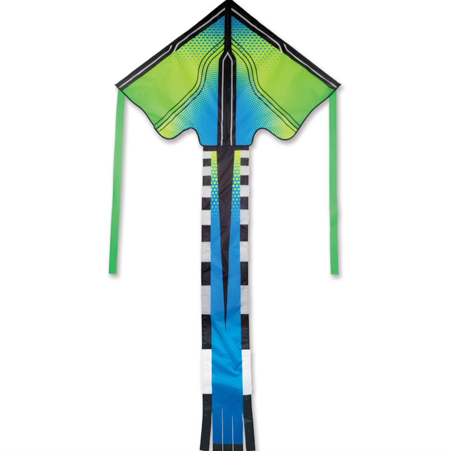 Lime Neon Tech 46" Large Easy Flyer Kite