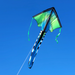 Lime Neon Tech 46" Large Easy Flyer Kite
