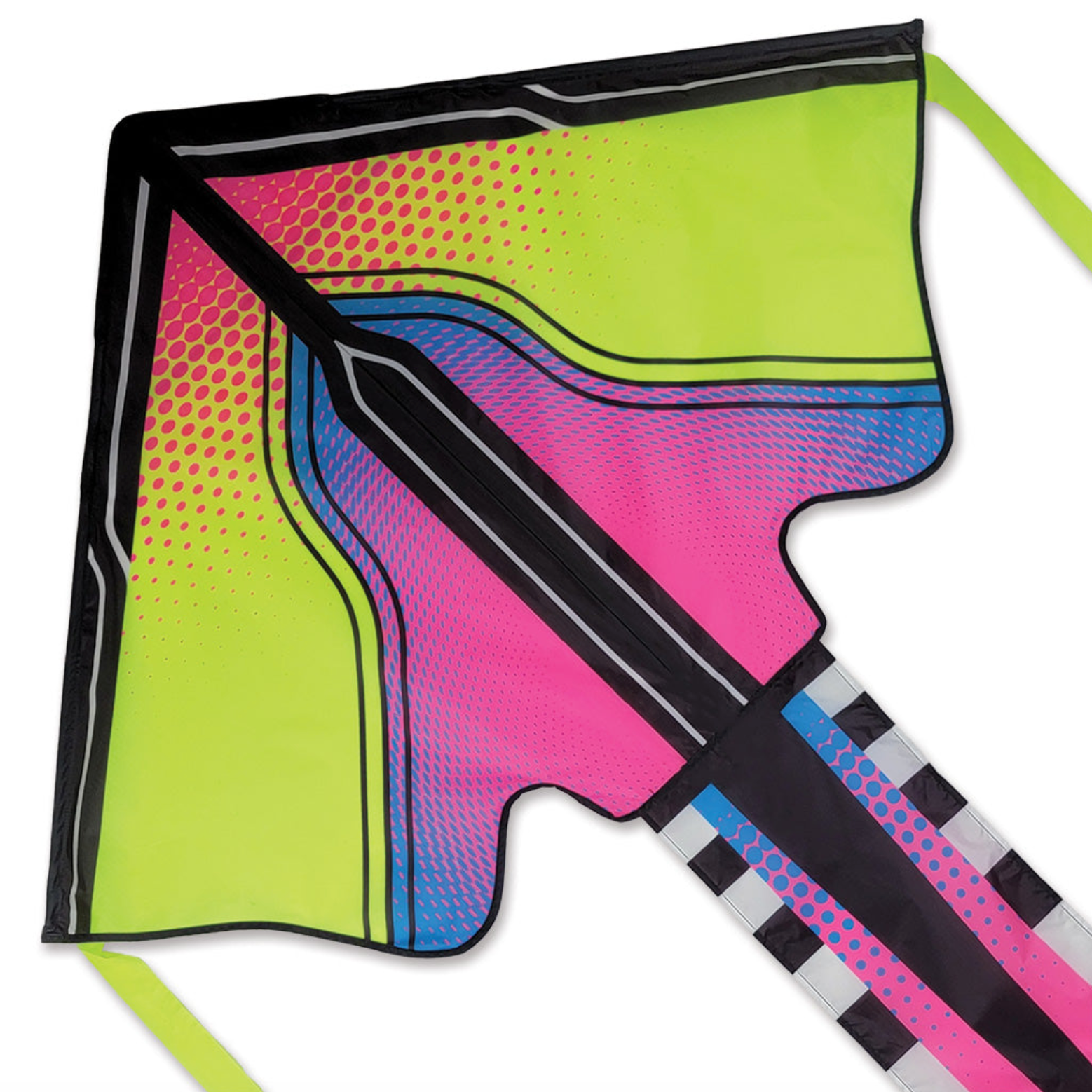 Tropical Neon Tech 46" Large Easy Flyer Kite