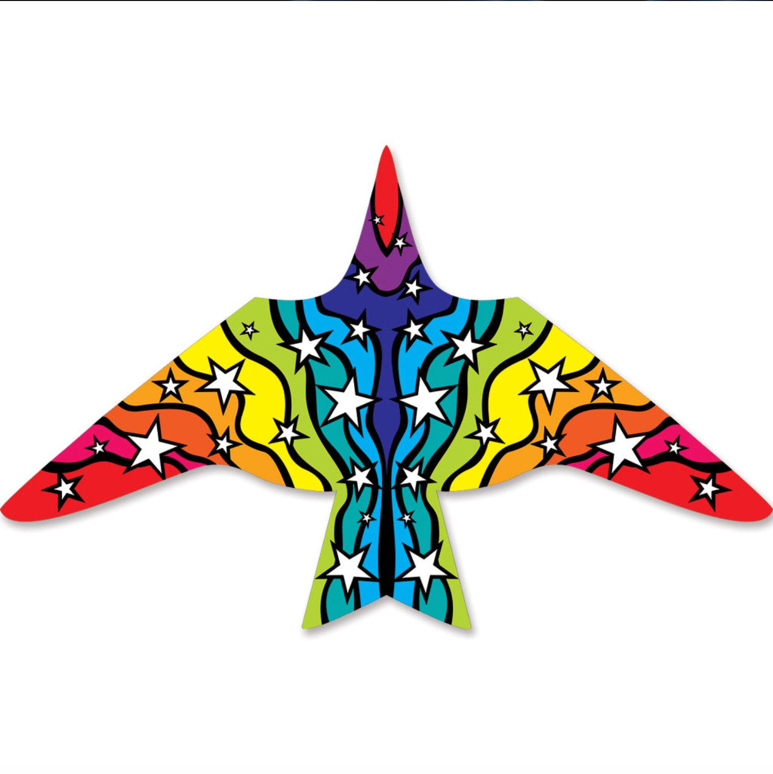 PRMR 11.5' Thunderbird Kite - Rainbow Stars