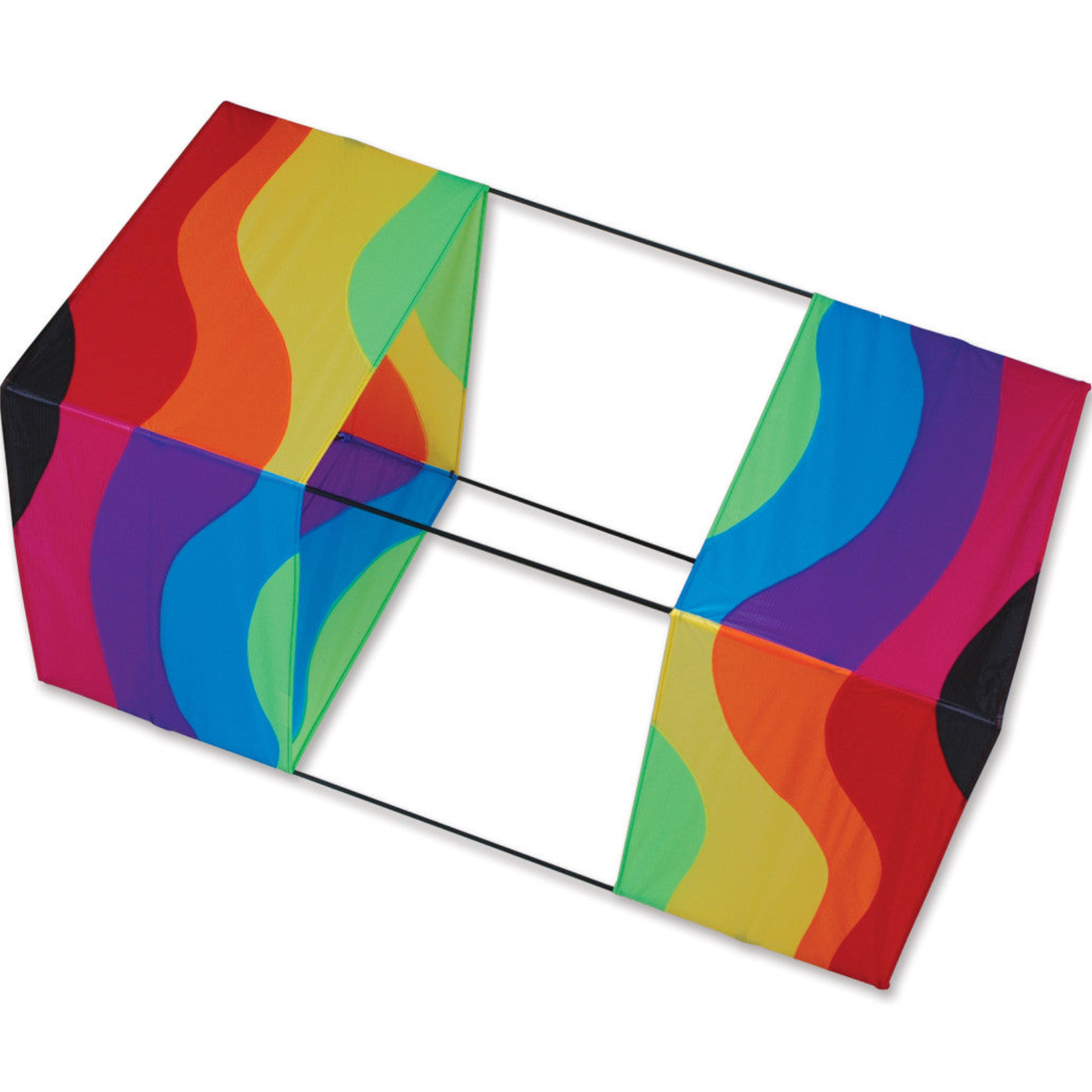 Wavy Rainbow 40" Box Kite