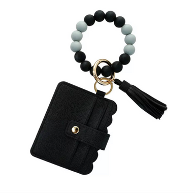 MAVI Wallet Wristlet Silicone Bead Tassel Keychains (Single) - Random Color