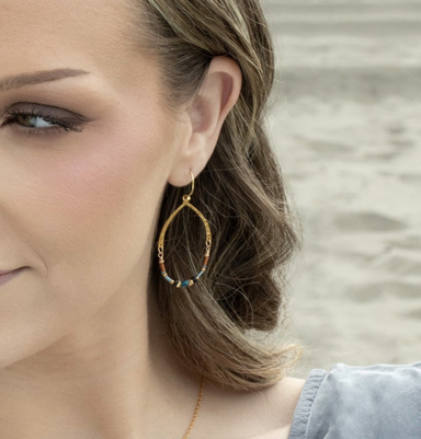 Holly Yashi Wynona Earrings - Copper Sky