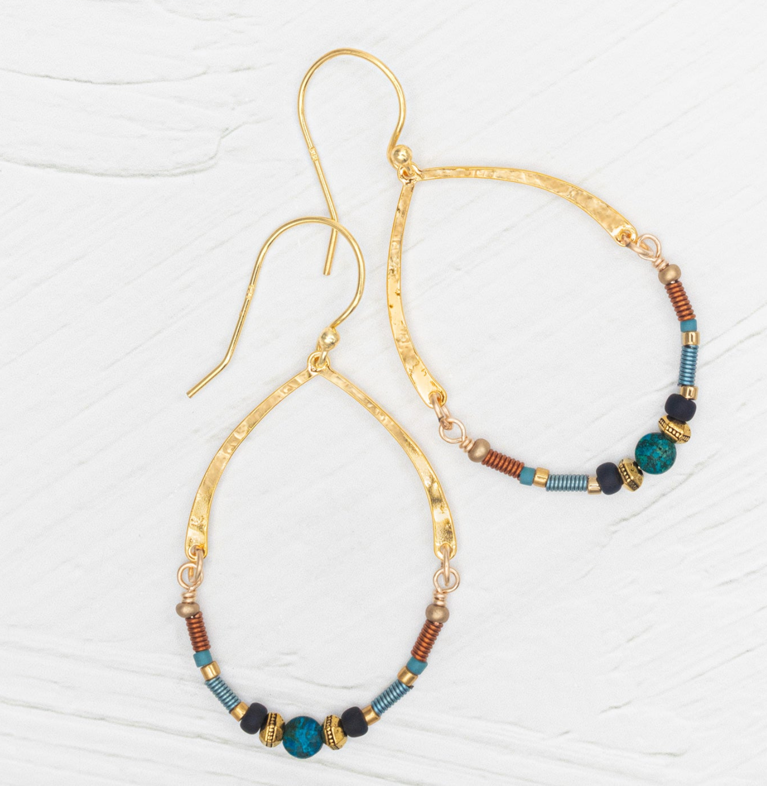 Holly Yashi Wynona Earrings - Copper Sky