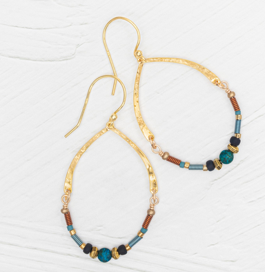 Holly Yashi Wynona Earrings - Copper Sky
