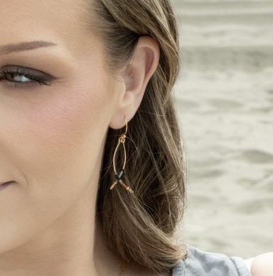 Holly Yashi Montana Earrings - Copper Sky