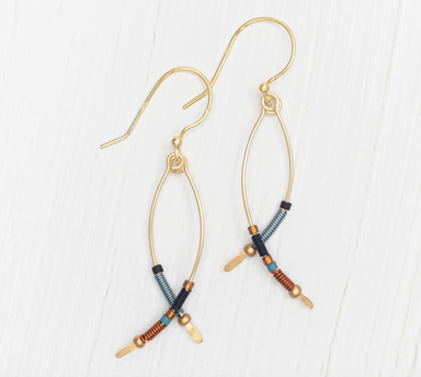 Holly Yashi Montana Earrings - Copper Sky