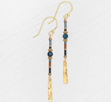 Holly Yashi Dakota Stick Earrings - Copper Sky