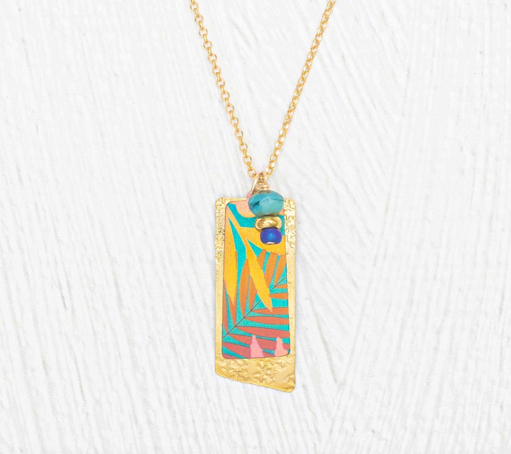 Holly Yashi Davy Pendant Necklace - Tropic Teal