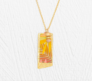 Holly Yashi Davy Pendant Necklace - Tropic Peach