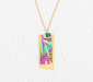 Holly Yashi Davy Pendant Necklace - Tropic Magenta