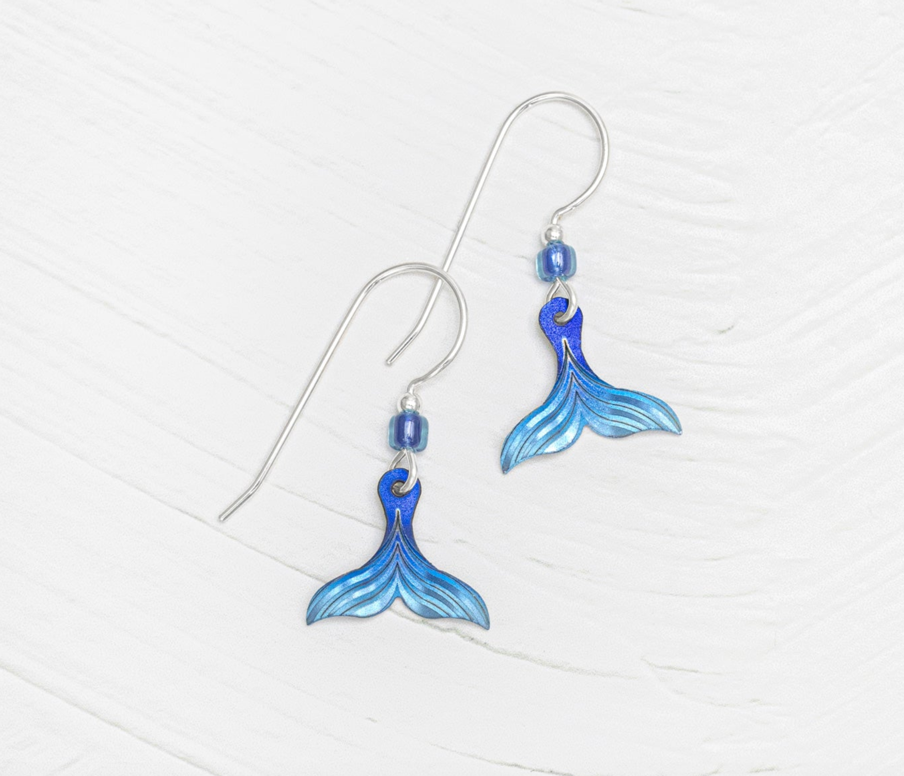 Holly Yashi Whale Tail Earrings - Shore Blue