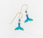 Holly Yashi Whale Tail Earrings - Teal Splash