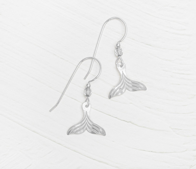Holly Yashi Whale Tail Earrings - Silver