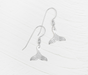 Holly Yashi Whale Tail Earrings - Silver