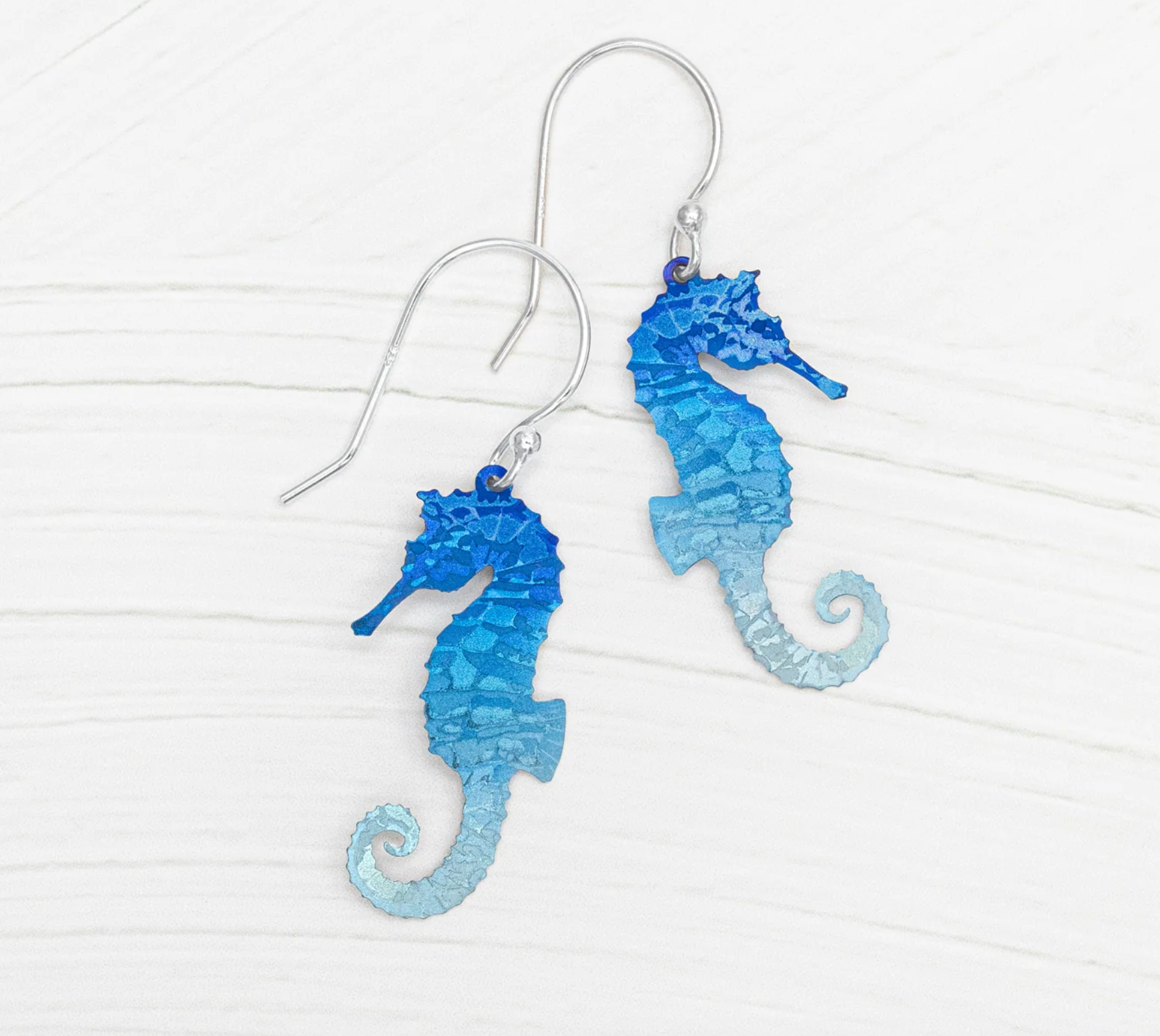 Holly Yashi Seahorse Earrings - Shore Blue