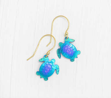 Holly Yashi Sea Turtle Earrings - Lagoon