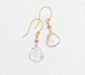 Holly Yashi Delicate Margo Earrings - Cream and Gold