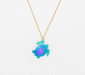 Holly Yashi Sea Turtle Necklace for Kids - Lagoon