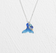 Holly Yashi Whale Tail Pendant Necklace - Shore Blue