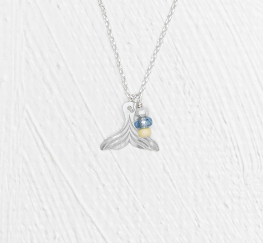 Holly Yashi Whale Tail Pendant Necklace - Silver