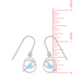 Boma Blue Enamel Bird Swirl Circle Earrings