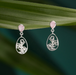 Boma Blooming Oval Earrings with Pink Shell