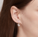 Boma Blooming Oval Earrings with Pink Shell