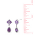 Boma Clare Geometric Teardrop - Amethyst