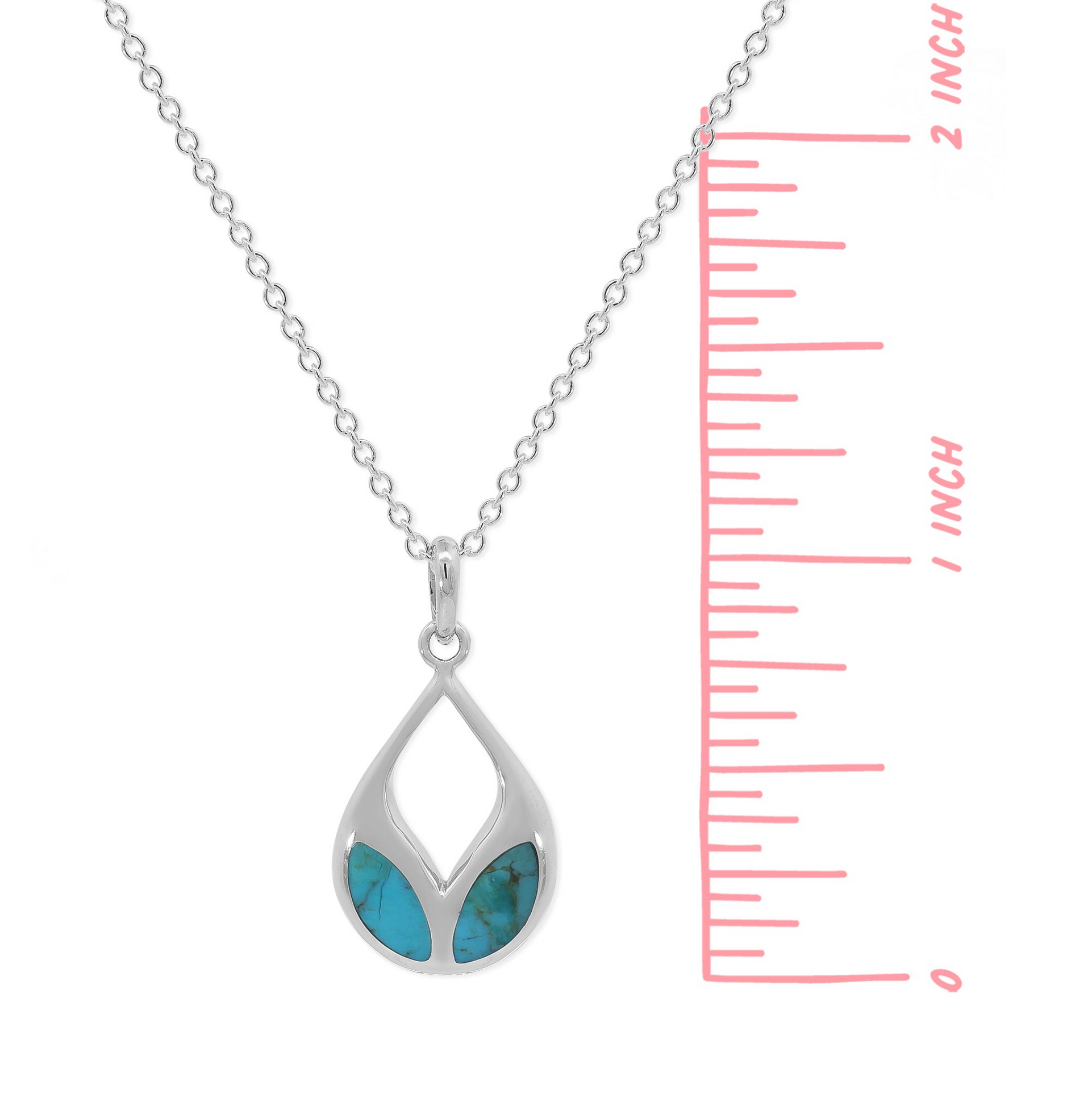 Boma Turquoise Leaf Petal Necklace