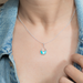 Boma Turquoise Leaf Petal Necklace