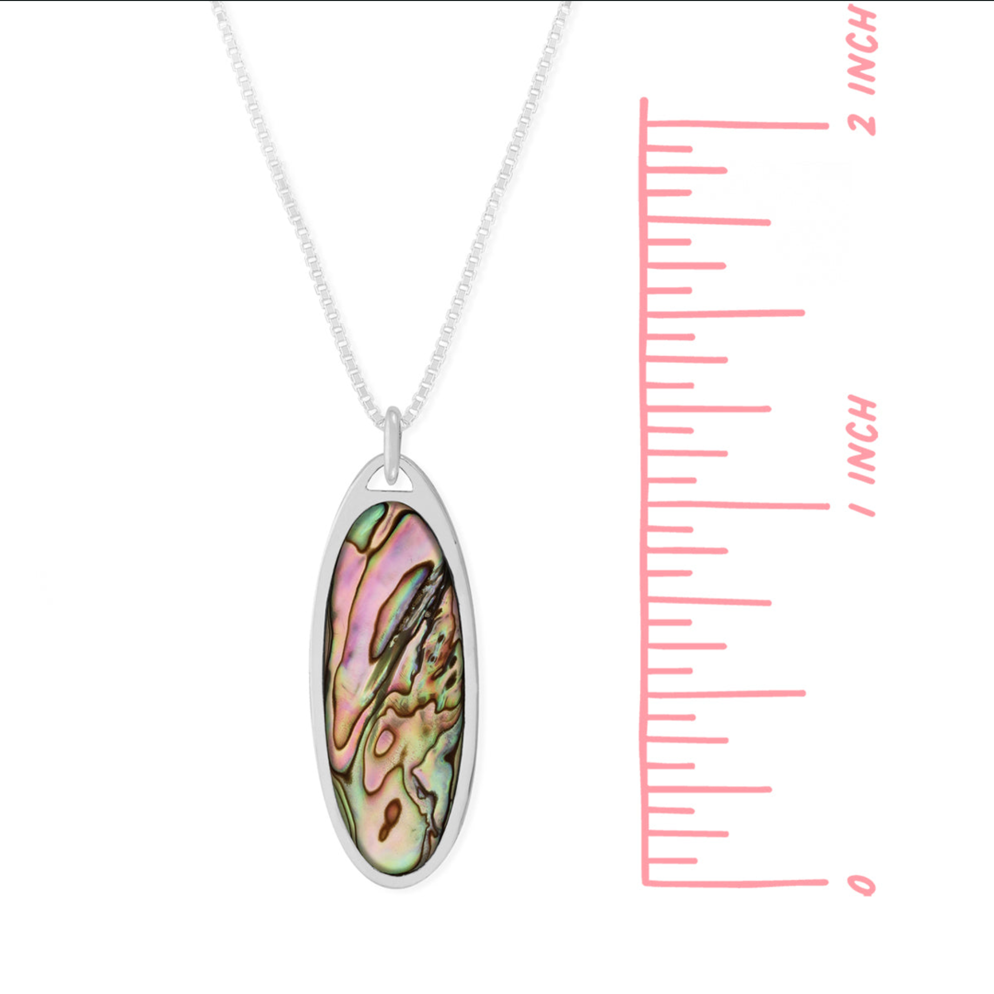 Boma Pink Shell Oval Necklace