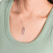 Boma Pink Shell Oval Necklace
