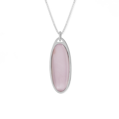 Boma Pink Shell Oval Necklace