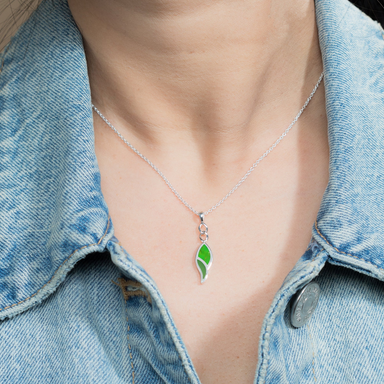 Boma Green Leaf Flow Necklace