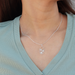 Boma Floral Oval Sterling Silver Necklace