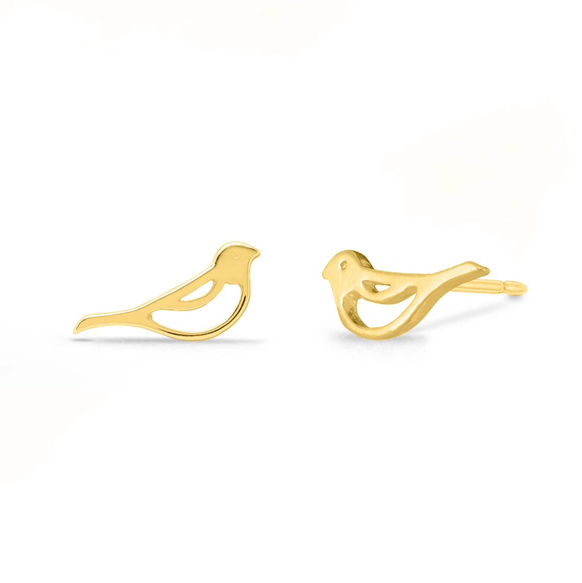 Boma Gold Sweet Bird Stud Earrings
