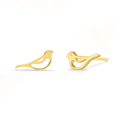 Boma Gold Sweet Bird Stud Earrings