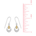 Boma Ornamental Gemstone Dangle Earrings - Light Smokey Quartz